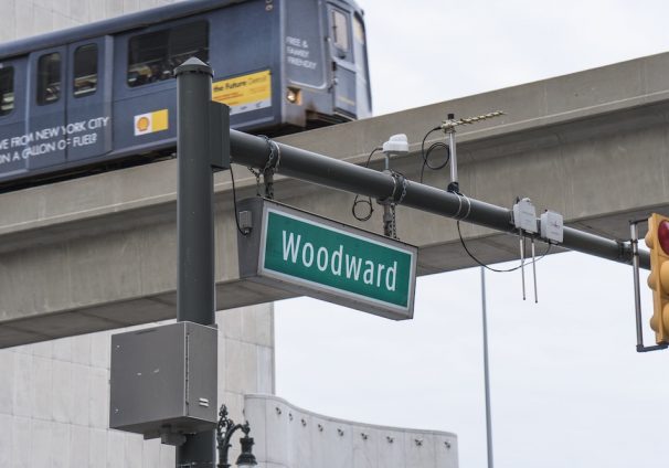 DETROIT WOODWARD AND THE PEOPLE MOVER. PHOTO KATAI