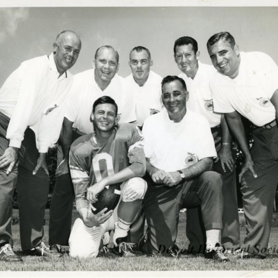 George Plimpton PLIMPTON FOOTBALL. PHOTO DETROIT HISTORICAL SOCIETY