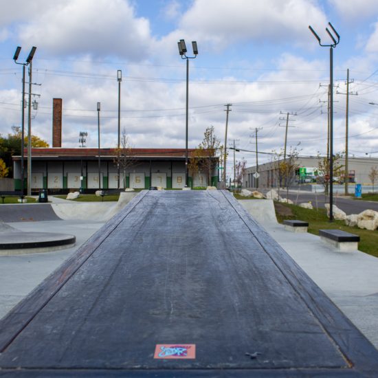 THE WIG A VIEW OF THE RIVERSIDE SKATEPARK THAT WAS DESIGNED BY COMMUNITY PUSH. PHOTO JOHN BOZICK