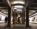 A VEOVO INSTALLATION IN A NYC SUBWAY, ONE OF THE TRANSIT TECH LAB ACCELERATOR PARTICIPANTS