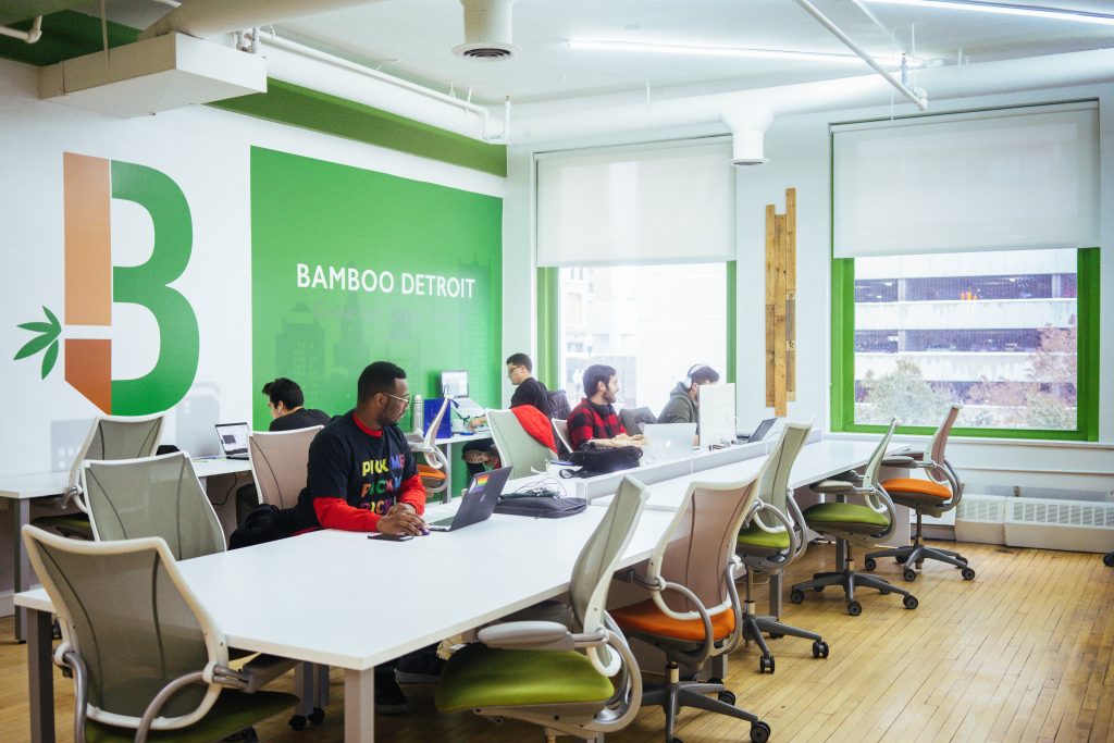 BAMBOO DETROIT WORKSPACE. PHOTO BY ACRONYM