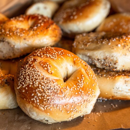 NATIONAL BAGEL DAY BAGELS. ADOBE STOCK VIA ACRONYM