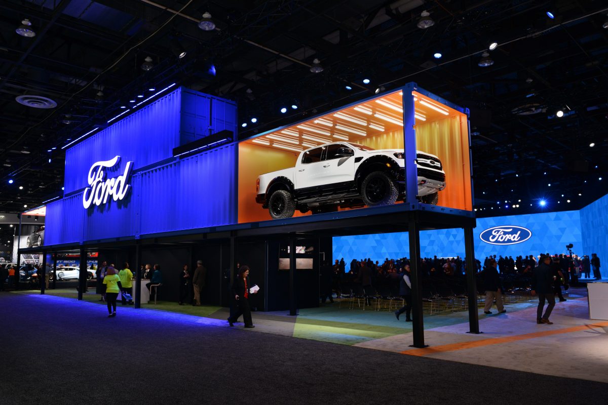 motor bella // THE FORD STAND AT THE 2019 NORTH AMERICAN INTERNATIONAL AUTO SHOW. PHOTO NAIAS