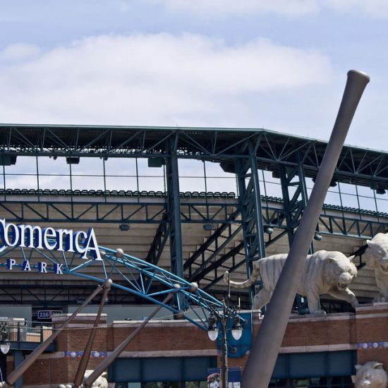 COMERICA PARK HOME OF THE TIGERS. PHOTO AMI NICOLE / ACRONYM