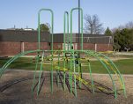 TEACHING AMID PANDEMIC: THE PLAYGROUND OF A METRO DETROIT SCHOOL REMAINS CLOSED AMID THE COVID-19 CRISIS. PHOTO JOHN BOZICK