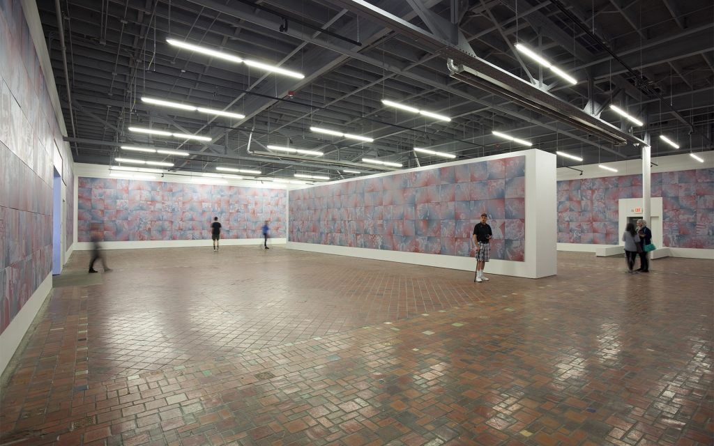 ROB PRUITT THE OBAMA PAINTINGS AND THE LINCOLN MEMORIAL, INSTALLATION VIEW, 2015. PHOTO MOCAD