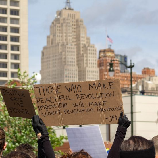 KNOWING YOUR RIGHTS AT A PROTEST IS CRUCIAL. PHOTO JOHN BOZICK