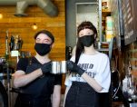 EMPLOYEES, PETER GUY AND ALLISSA, AT GREAT LAKES COFFEE ROASTING CO.
