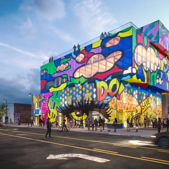 MVRDV GLASS MURAL RENDERING