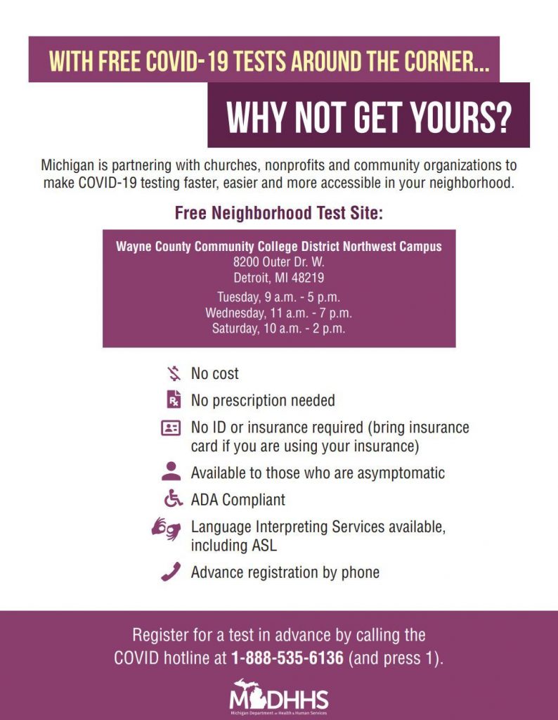 With Cases Rising, COVID-19 Testing Is Free And Easy In Detroit