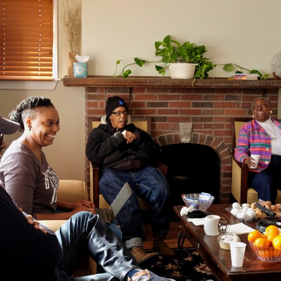 Detroit: PEOPLE ENJOYING COMMUNITY SPACE; TUXEDO PROJECT 2019, PHOTO CREDIT DANI DABNEY
