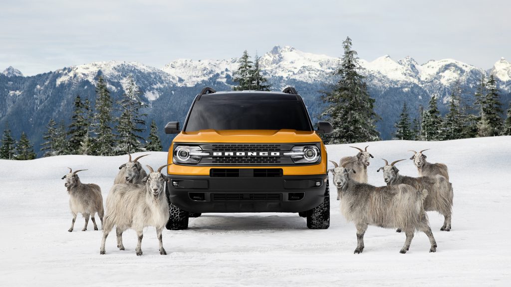 THE ALL-NEW BRONCO SPORT GOAT FAMILY. PHOTO FORD MOTOR COMPANY