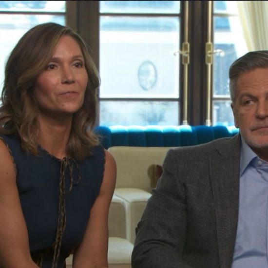 A SCREENSHOT OF DAN GILBERT AND HIS WIFE JENNIFER DURING THEIR INTERVIEW ON 'CBS THIS MORNING.'
