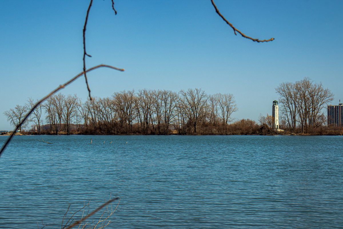 BELLE ISLE'S BLUE HERON LAGOON AND THE WILLIAM LIVINGSTONE MEMORIAL LIGHTHOUSE ARE PICTURED. PHOTO JOHN BOZICK