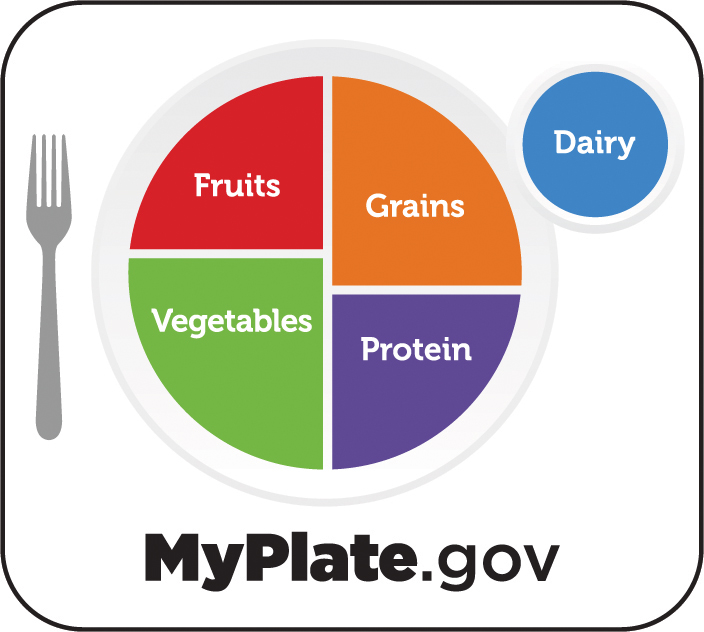 A diet guide from my plate.gov