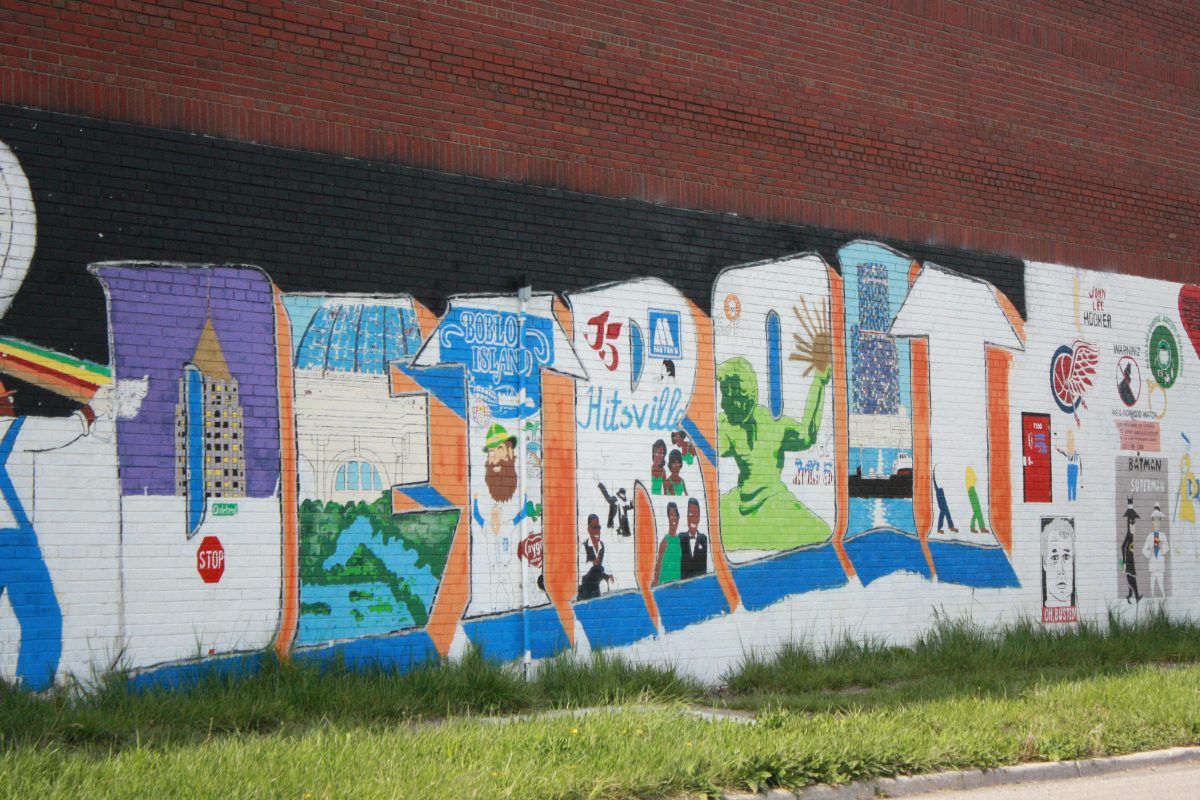 MURAL IN NORTH END DETROIT; OAKLAND AVENUE; PHOTO EMILY FISHER