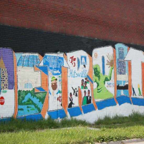 MURAL IN NORTH END DETROIT; OAKLAND AVENUE; PHOTO EMILY FISHER