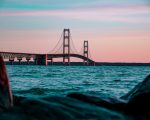 LOOKING AT MACKINAC, U OF M RESEARCHERS SAY THE STRAIGHTS OF MACKINAC ARE THE WORST POSSIBLE PLACE FOR AN OIL SPILL. ARRON BURDEN / UNSPLASH