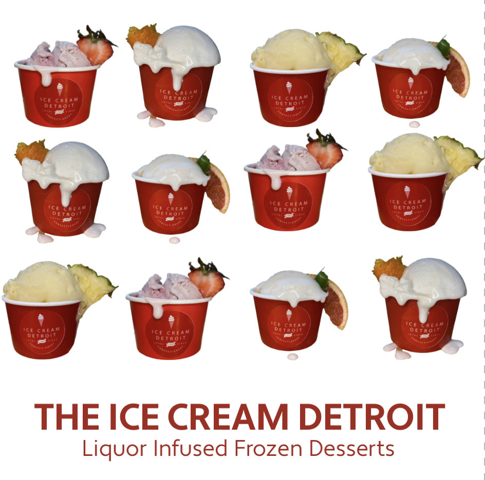 The Ice Cream Detroit alcohol-infused flavors