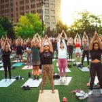 city glow yoga at beacon park detroit