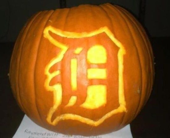 HALLOWEEN DETROIT TIGERS PUMPKING, PHOTO PINTEREST / PINTEREST