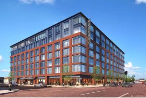 RENDERING OF THE GODFREY HOTEL DETROIT IN CORKTOWN,PHOTO OXFORD CAPITOL GROUP AND HUNTER PASTEUR