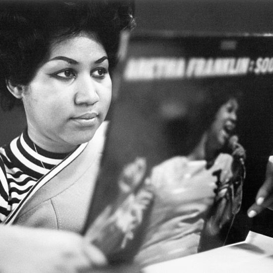ARETHA FRANKLIN IN NYC ON THE DAY OF HER QUEEN OF SOUL ALBUM RELEASE studios on January 9, 1969, PHOTO MICHAEL OCHS ARCHIVES / GETTY IMAGES