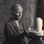 Pewabic Mary Chase Perry Stratton working on a vase