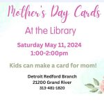 Mother's Day 2024 Cards At Redford Branch