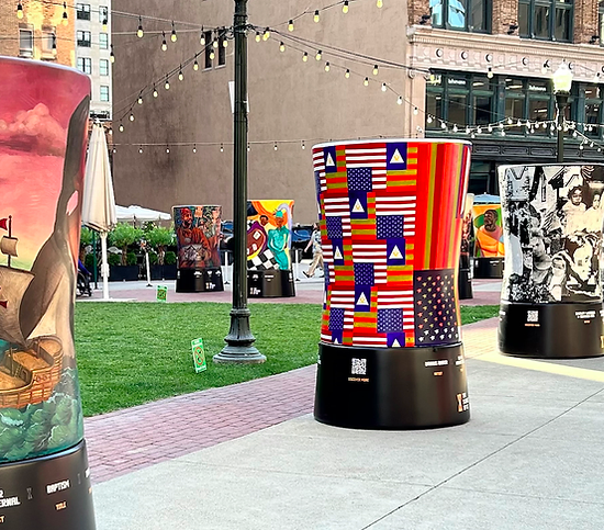 THE STORIES OF US ART INSTALLATION IN DETROIT