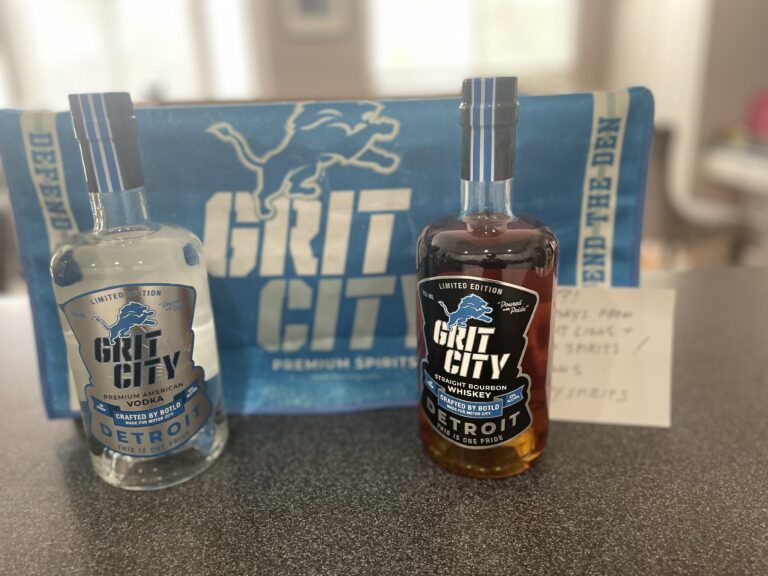 Grit City Spirits Limited Edition Lions Whiskey and Vodka