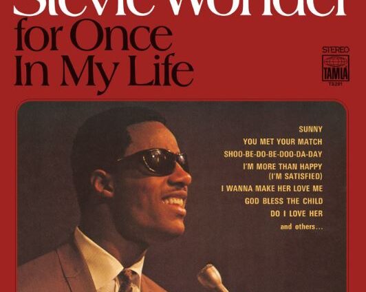 STEVIE WONDER'S FOR ONCE IN MY LIFE ALBUM, RELEASED IN 1968 BY TAMLA RECORDS, PHOTO @MOTOWNMUSEUM ON INSTAGRAM