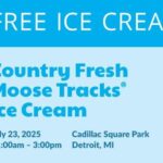 Free Ice Cream Cadillac Square Park