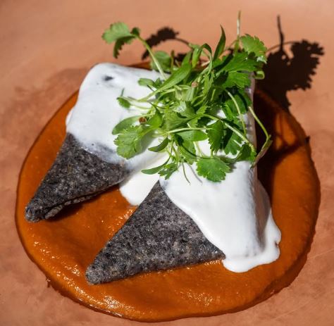 CARROT TINGA TETELAS VEGAN DISH BY RISING STAR CHEF