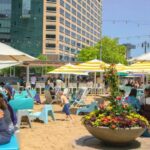 BRISA BAR BEACH DURING SUMMER AT CAMPPUS MARITUS PARK, PHOTO @BRISABARDETROIT ON INSTAGRAM