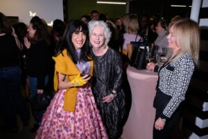 Aya left with launch event guests