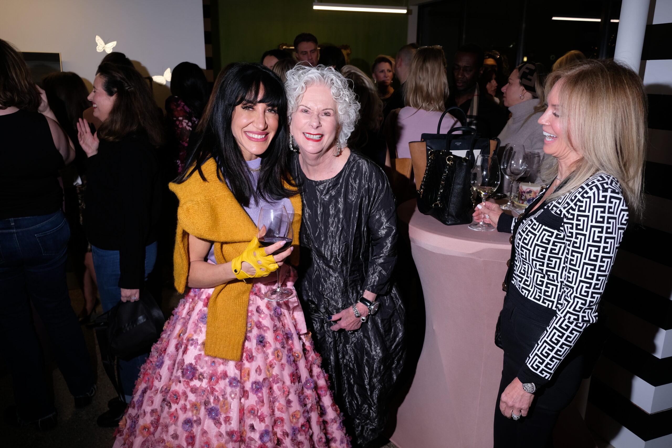 Aya left with launch event guests