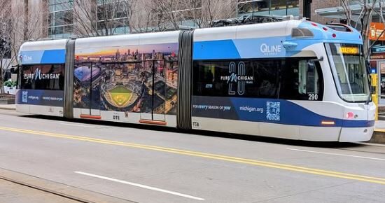 QLINE DETROIT EXTERIOR, PHOTO @QLINEDETROIT ON INSTAGRAM