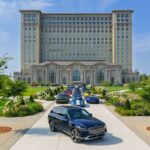 Cars at The Station Michigan Central Station Detroit 