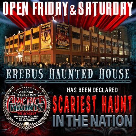 EREBUS HAUNTED ATTRACTION FLYER, PHOTO EREBUS HAUNTED ATTRACTION / FACEBOOK