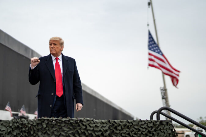 TRUMP IN TEAXS AMID THE WANING DAYS OF HIS PRESIDENCY. OFFICIAL WHITE HOUSE PHOTO BY SHEALAH CRAIGHEAD