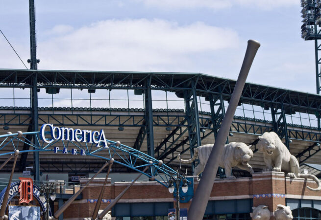 COMERICA PARK HOME OF THE TIGERS. PHOTO AMI NICOLE / ACRONYM