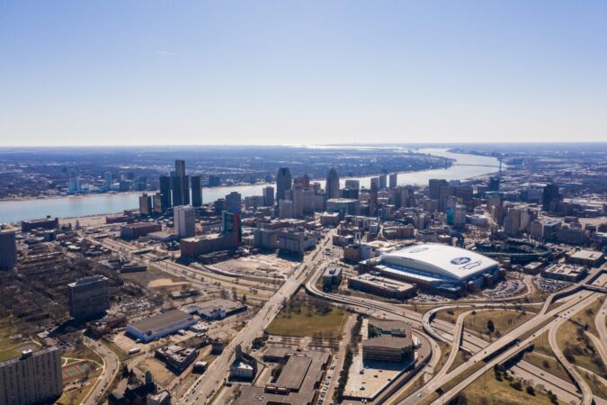SKYLINE OF DETROIT. PHOTO KATAI