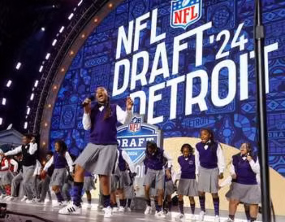 Detroit Youth Choir performing at NFL Draft '24, DYC photo gallery