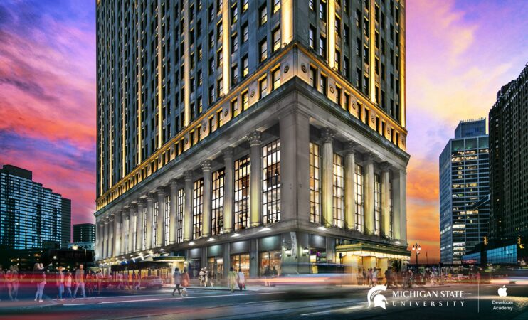 APPLE DEVELOPER ACADEMY EXTERIOR DOWNTOWN DETROIT