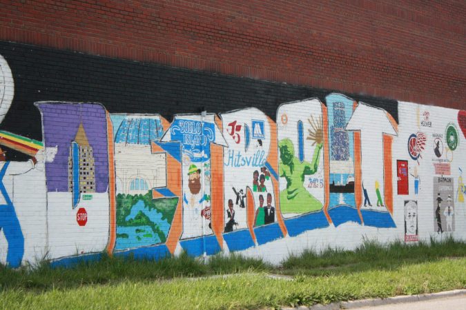 MURAL IN NORTH END DETROIT; OAKLAND AVENUE; PHOTO EMILY FISHER
