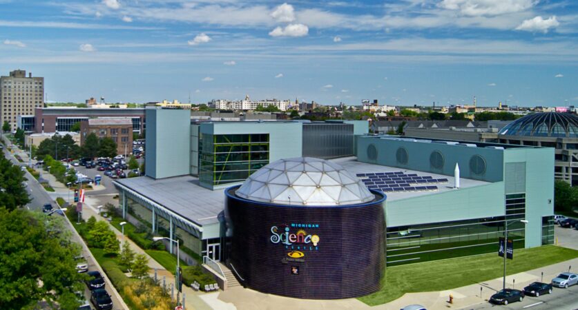 MICHIGAN SCIENCE CENTER, PLANETARIUM EXTERIOR