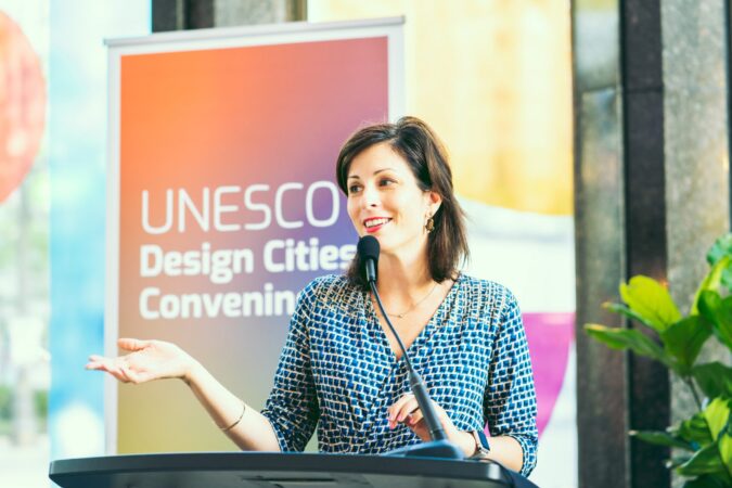 OLGA STELLA, DESIGN CORE'S EXECUTIVE PRODUCER. PHOTO NOAH ELLIOT MORRISON