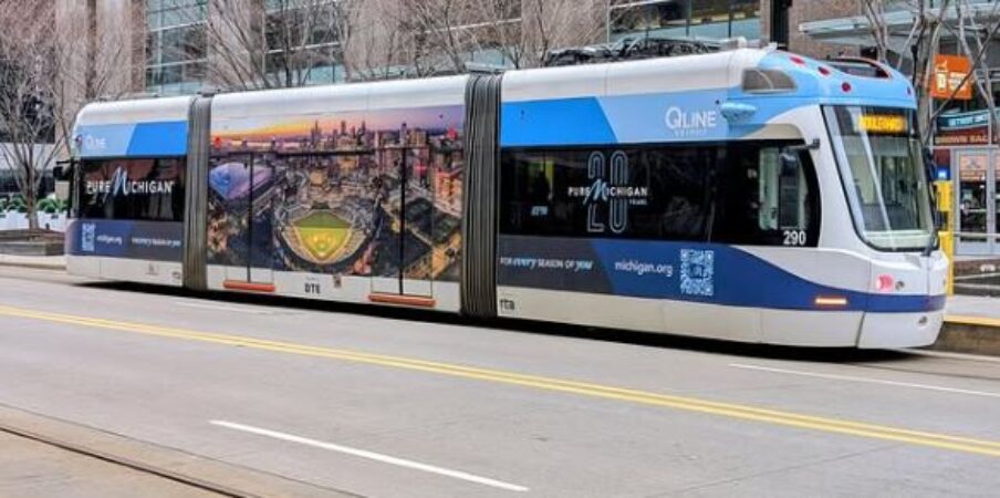 QLINE DETROIT EXTERIOR, PHOTO @QLINEDETROIT ON INSTAGRAM