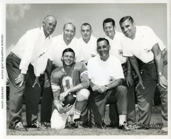 George Plimpton PLIMPTON FOOTBALL. PHOTO DETROIT HISTORICAL SOCIETY